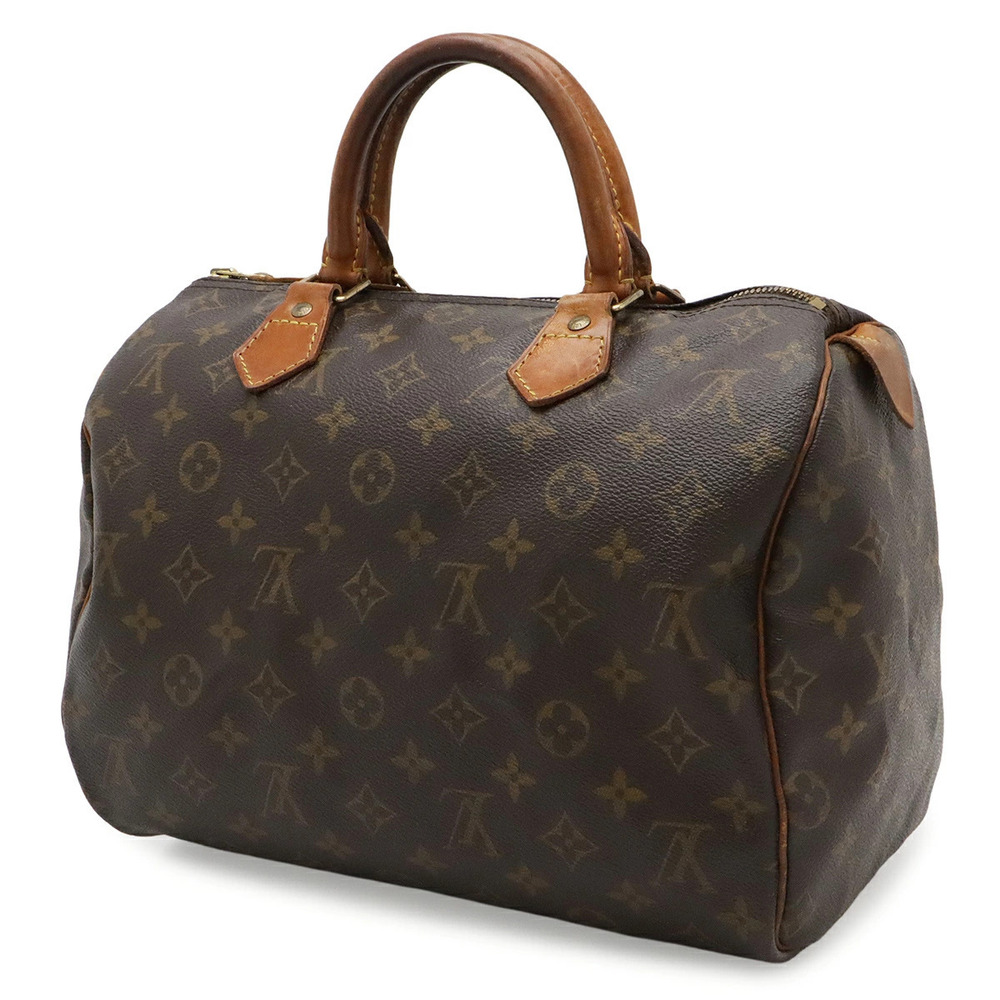Louis Vuitton Boston Monogram Handbag Speedy Bag Brown
